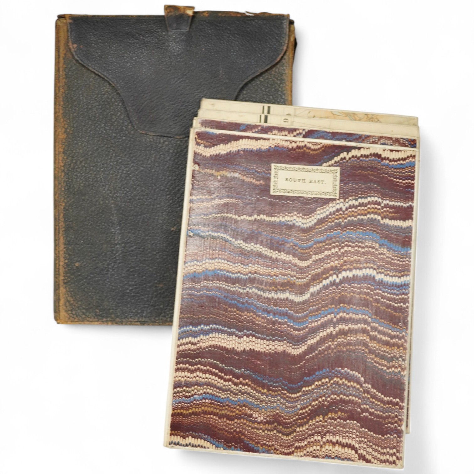 Stanford's Library Map of Europe ... by A. Keith Johnston ... 4 sheets, coloured and folded on line, sheets approx. 75 x 82cm within ruled borders, contained in original morocco case, 1876